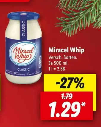 Lidl Miracel whip salatcreme Angebot