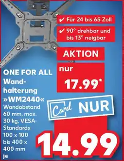 Kaufland ONE FOR ALL Wandhalterung WM2440 Angebot