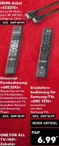 Kaufland ONE FOR ALL TV-/HiFi Zubehör Angebot