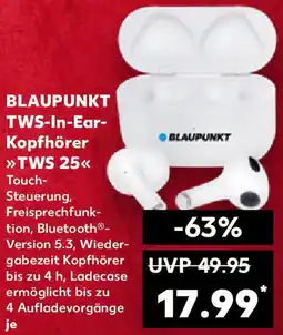 Kaufland BLAUPUNKT TWS-In-Ear Kopfhörer TWS 25 Angebot
