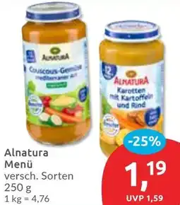 Budni Alnatura Menü Angebot