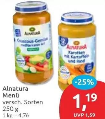 Budni Alnatura Menü Angebot