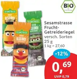Budni Sesamstrasse Frucht Getreideriegel Angebot