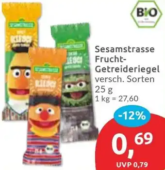 Budni Sesamstrasse Frucht Getreideriegel Angebot