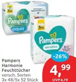 Budni Pampers Harmonie Feuchttücher Angebot