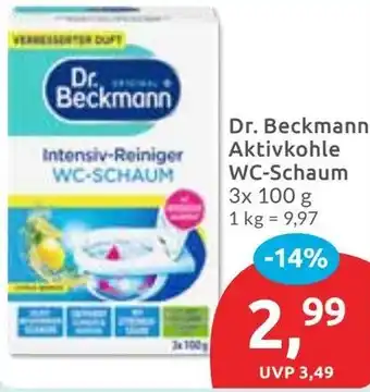 Budni Dr. Beckmann Aktivkohle WC-Schaum Angebot