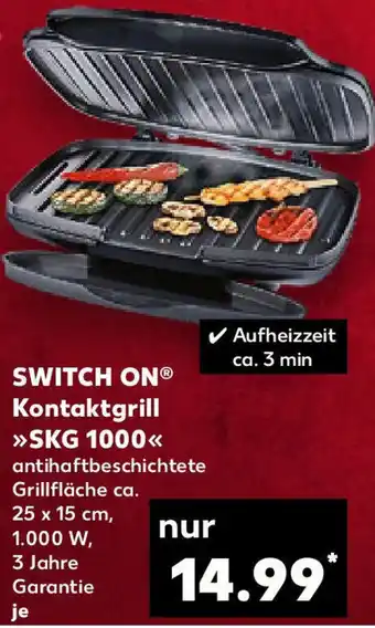 Kaufland SWITCH ON Kontaktgrill SKG 1000 Angebot