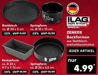 Kaufland ZENKER Backformen Angebot