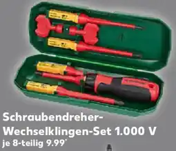 Kaufland PARKSIDE Schraubendreher Wechselklingen-Set 1.000 V Angebot