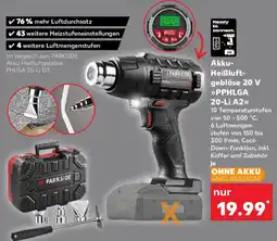 Kaufland PARKSIDE Akku Heißluftgebläse 20 V ,,PPHLGA 20-Li A2" Angebot