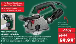 Kaufland PARKSIDE Mauernutfräse PMNF 1500 B2 Angebot