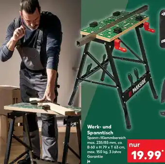 Kaufland PARKSIDE Werk- und Spanntisch Angebot