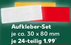 Kaufland Aufkleber-Set Angebot