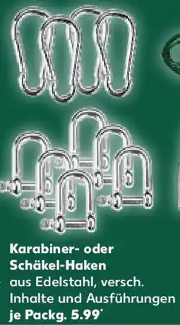 Kaufland Karabiner- oder Schäkel-Haken Angebot