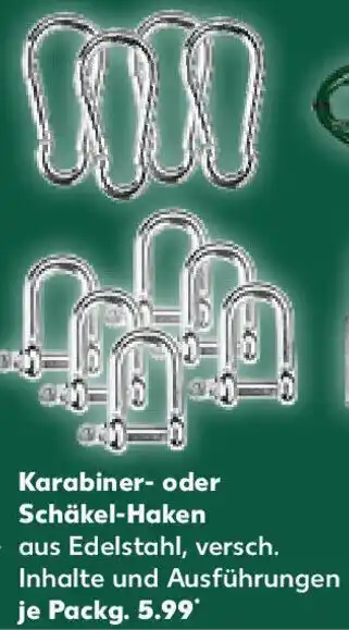 Kaufland Karabiner- oder Schäkel-Haken Angebot