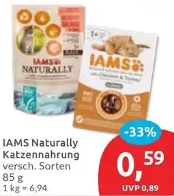Budni IAMS Naturally Katzennahrung Angebot