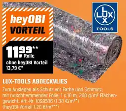 OBI LUX-TOOLS ABDECKVLIES Angebot