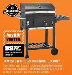 OBI JAMESTOWN HOLZKOHLEGRILL ,,JAXON" Angebot