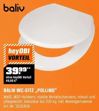 OBI BALIV WC-SITZ ,,POLLINO" Angebot