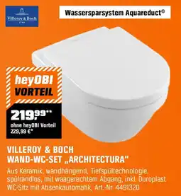 OBI Villeroy & Boch WAND-WC-SET,,ARCHITECTURA" Angebot