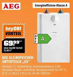 OBI AEG KLEINSPEICHER- UNTERTISCH ,,U5" Angebot