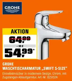 OBI GROHE WASCHTISCHARMATUR ,,SWIFT S-SIZE" Angebot