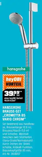 OBI HANSGROHE BRAUSE-SET ,,CROMETTA 85 VARIO CHROM" Angebot