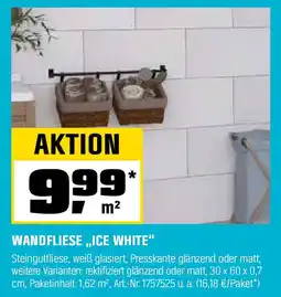 OBI WANDFLIESE,,ICE WHITE" Angebot