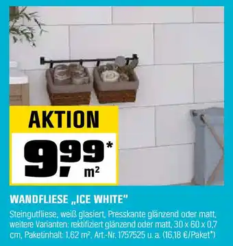 OBI WANDFLIESE,,ICE WHITE" Angebot