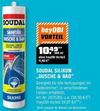 OBI SOUDAL SILIKON ,,DUSCHE & BAD" Angebot