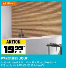 OBI WANDFLIESE „OSLO" Angebot