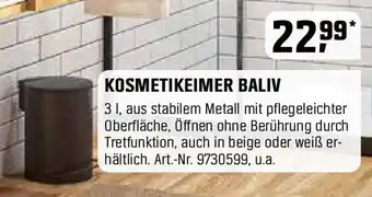 OBI KOSMETIKEIMER BALIV Angebot