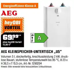 OBI AEG KLEINSPEICHER-UNTERTISCH ,,U5" Angebot