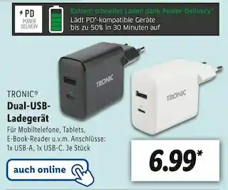 Lidl Tronic dual-usb-ladegerät Angebot