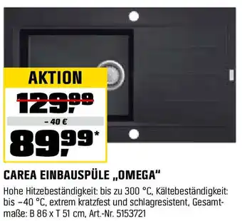 OBI CAREA EINBAUSPÜLE „OMEGA" Angebot