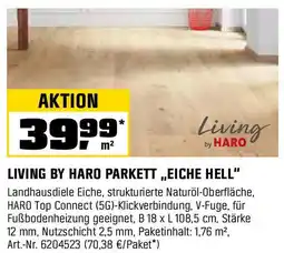 OBI Living by HARO PARKETT „EICHE HELL" Angebot