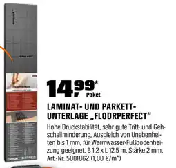 OBI LAMINAT- UND PARKETT- UNTERLAGE ,,FLOORPERFECT" Angebot