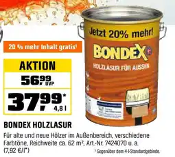 OBI BONDEX HOLZLASUR Angebot