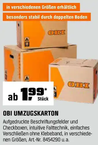 OBI OBI UMZUGSKARTON Angebot