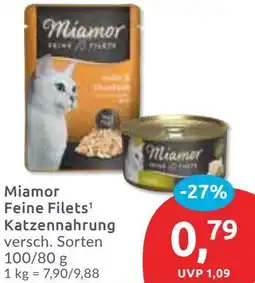 Budni Miamor Feine Filets Katzennahrung Angebot