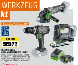 OBI LUX-TOOLS 20 V AKKU-MASCHINEN-SET „3IN1" Angebot