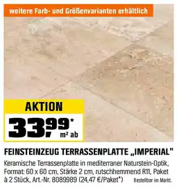 OBI FEINSTEINZEUG TERRASSENPLATTE „IMPERIAL" Angebot