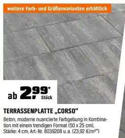OBI TERRASSENPLATTE,,CORSO" Angebot