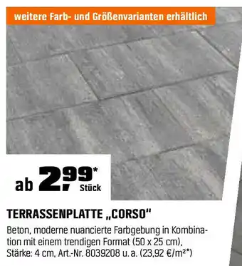 OBI TERRASSENPLATTE,,CORSO" Angebot