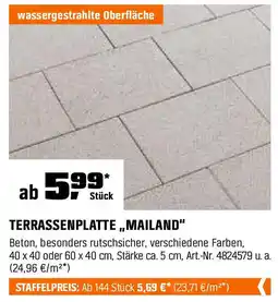 OBI TERRASSENPLATTE ,,MAILAND" Angebot