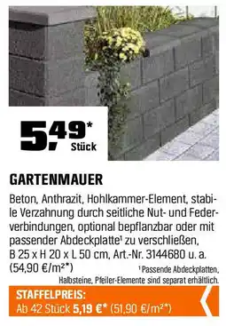 OBI GARTENMAUER Angebot