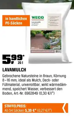 OBI WECO LAVAMULCH Angebot