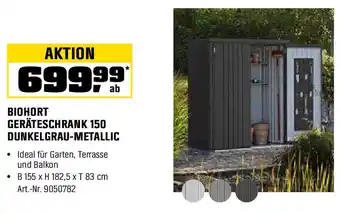 OBI BIOHORT GERÄTESCHRANK 150 DUNKELGRAU-METALLIC Angebot