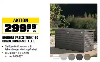 OBI BIOHORT FREIZEITBOX 130 DUNKELGRAU-METALLIC Angebot