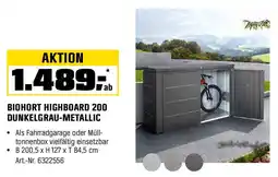 OBI BIOHORT HIGHBOARD 200 DUNKELGRAU-METALLIC Angebot